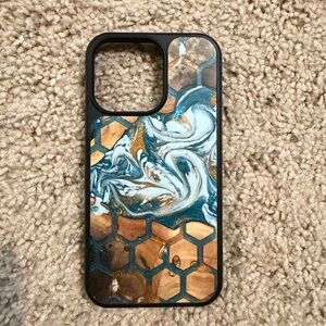 Carved iPhone 13 Pro Wooden Case